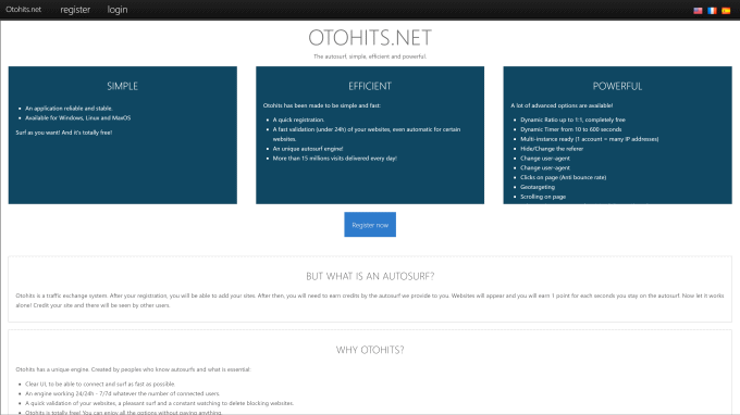 海外トラフィックエクスチェンジ「Otohits.net」
